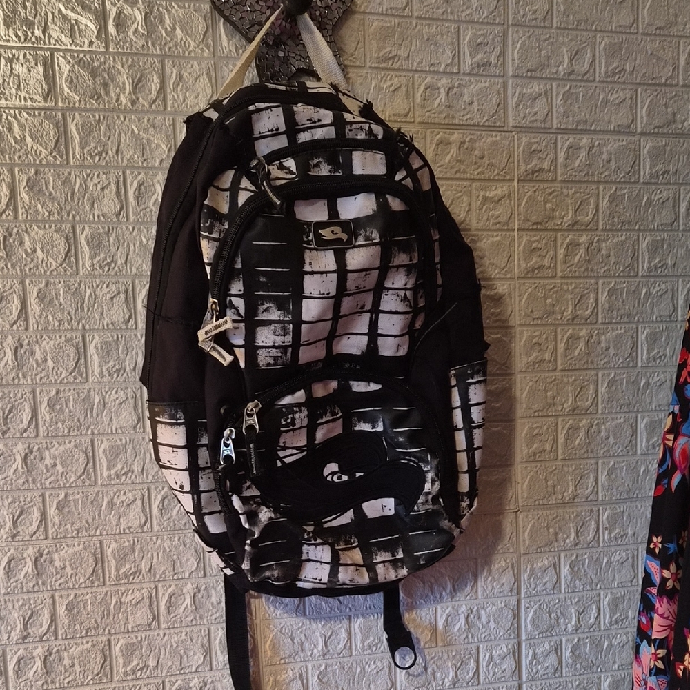 Black and White tony hawk Backpack